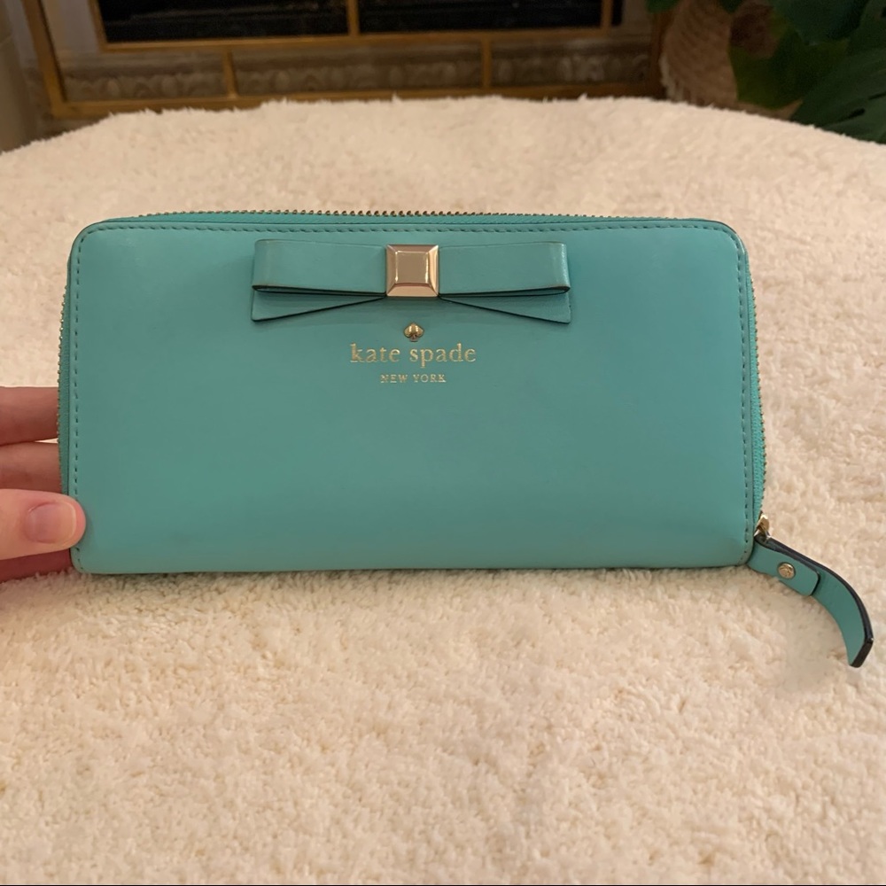 KateSpade turquoise wallet
